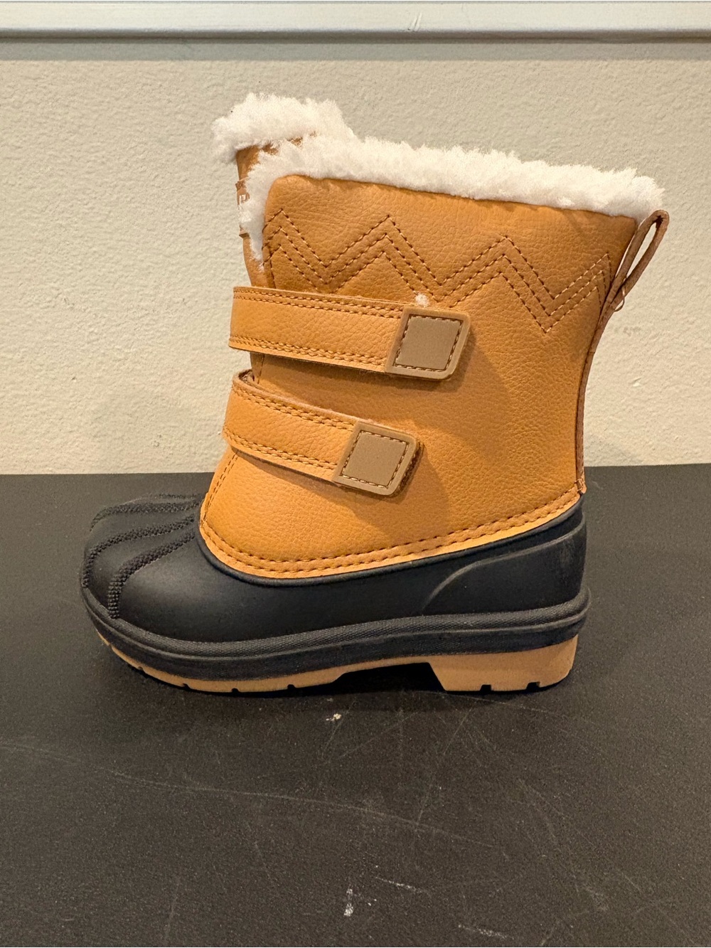 Cat & Jack Toddler Denver Waterproof Winter Snow Boots Tan Cognac Multiple Sizes - Picture 5 of 16
